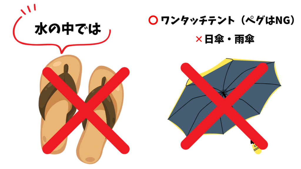 西猪名公園ウォーターランドの注意事項(2025年)