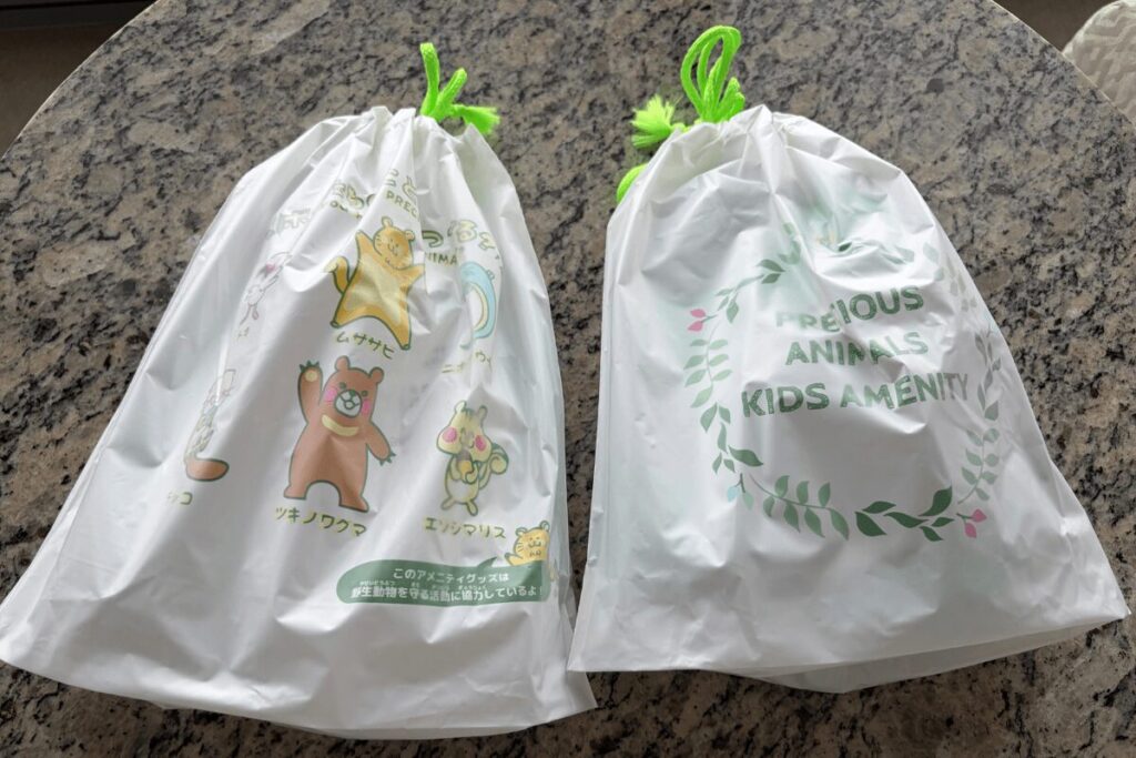 大阪マリオット都ホテルでもらえる子供用アメニティセット