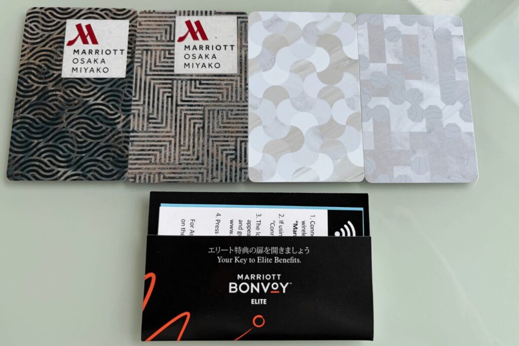 大阪マリオット都ホテルのカードキー