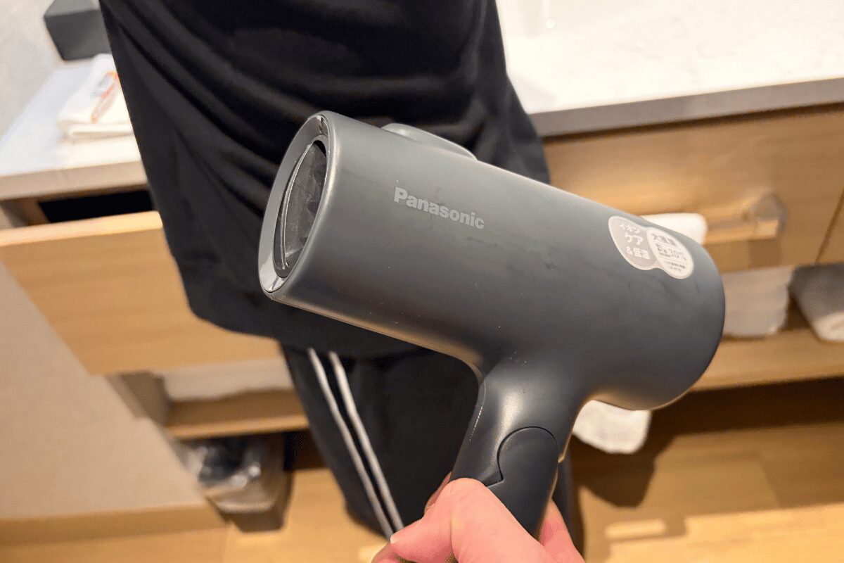 神戸マリオットホテル 客室のPanasonicドライヤー
