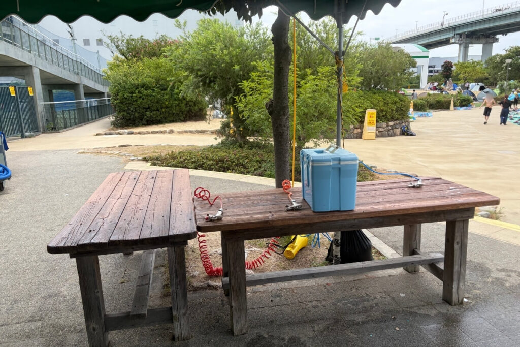アマラーゴの空気入れコーナー