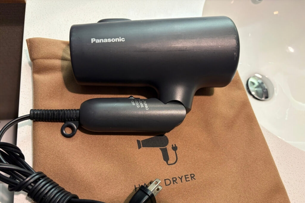 シェラトン沖縄の客室のPanasonicのドライヤー